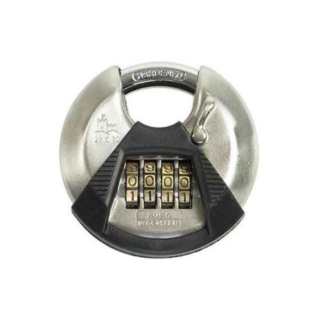 Stainless Steel Disc Padlock - Circle 23  - Combination