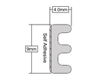 Stormguard_05SR033 - EPDM STRIP "E" PROFILE _ Seals gaps 1.5mm – 3mm