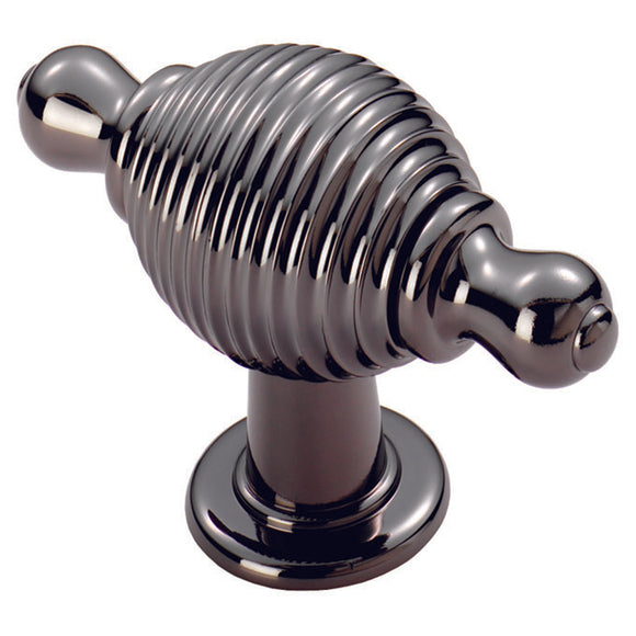 Reeded Knob with Finial Ears