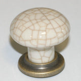Porcelain Mushroom Pattern Knob