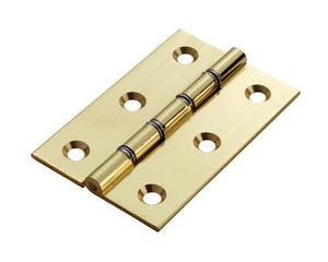 Double Steel Washered Brass Butt Hinge