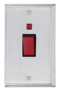 45 amp Cooker Switch Double Plate