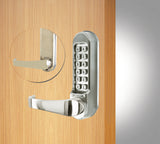 CL500 & CL505  - FRONT AND BACK PLATES ONLY - with large full size lever handles, allowing use as the primary lock on doors.- Use with existing mortice latch or lock.