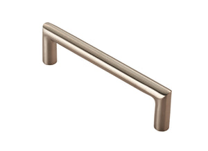 STEELWORX SOLID 10MM DIA. CABINET MITRED PULL HANDLE (96MM C/C) G304