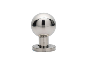 STEELWORX 55MM DIA. BALL MORTICE KNOB ON CONCEALED FIX SPRUNG ROUND ROSE