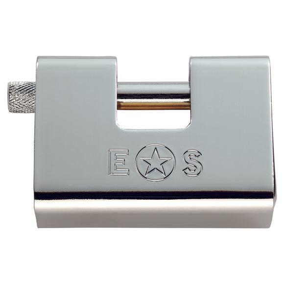80MM ARMOUR BLOCK STAINLESS STEEL PADLOCK 3 KEYED TO DIFFER