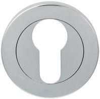 ESCUTCHEON - EURO PROFILE ON CONCEALED FIX ROUND ROSE TO SUIT SW4123X/SSS ONLY