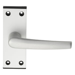 ALUMINIUM MIAL LEVER ON BACKPLATE - LATCH