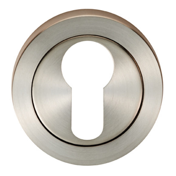 STEELWORX - ESCUTCHEON EURO PROFILE ON CONCEALED FIX THREADED ROUND ROSE SSS